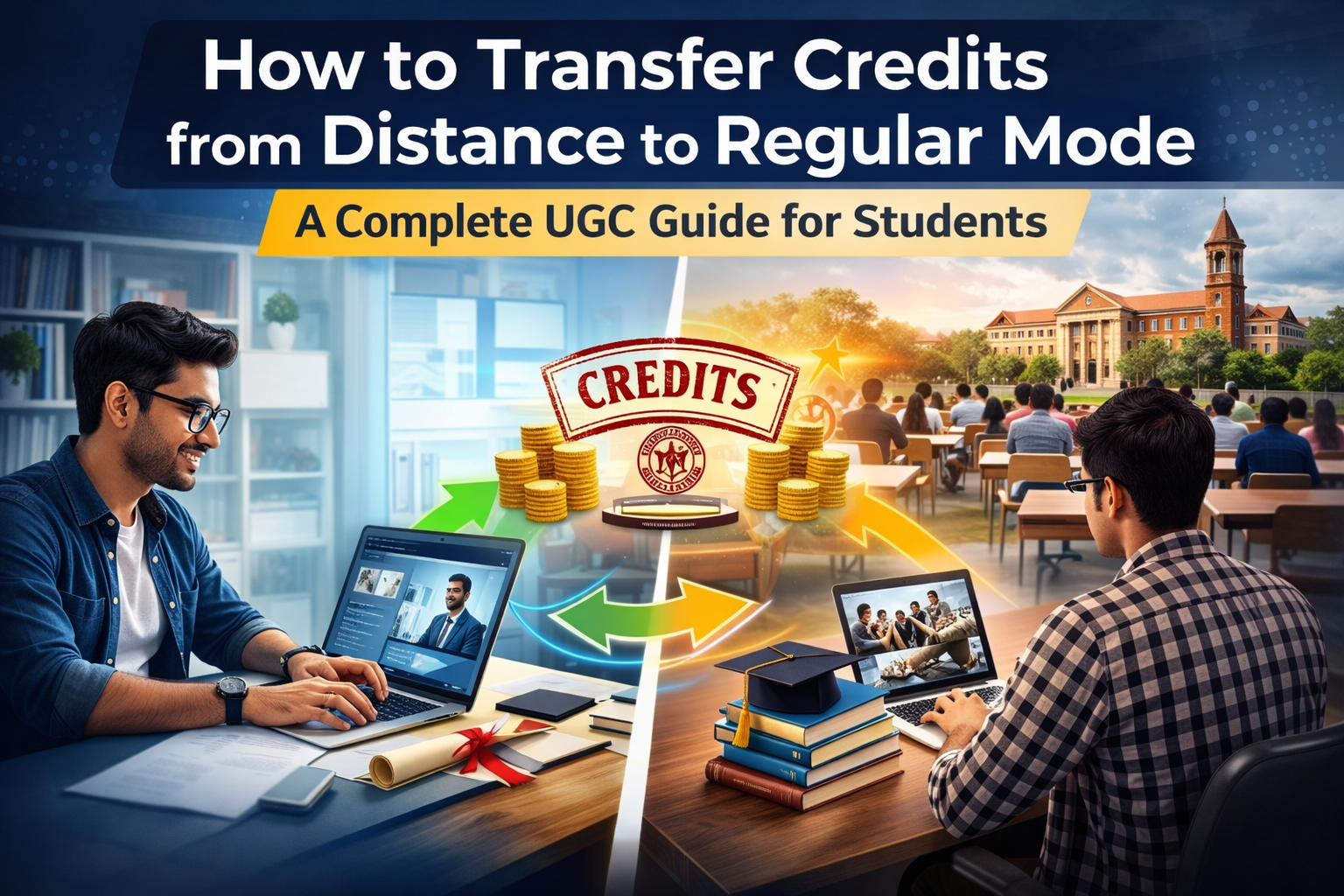 #CreditTransferIndia, #DistanceToRegularMode, #AcademicCreditTransfer, #DistanceEducationIndia, #RegularCollegeAdmission, #AcademicBankOfCredits, #UGCApprovedUniversities, #HigherEducationIndia, #UniversityCreditSystem, #StudentMobilityIndia, #DistanceLearningCredits, #CollegeAdmissionProcess, #EducationPolicyIndia, #UndergraduateTransfer