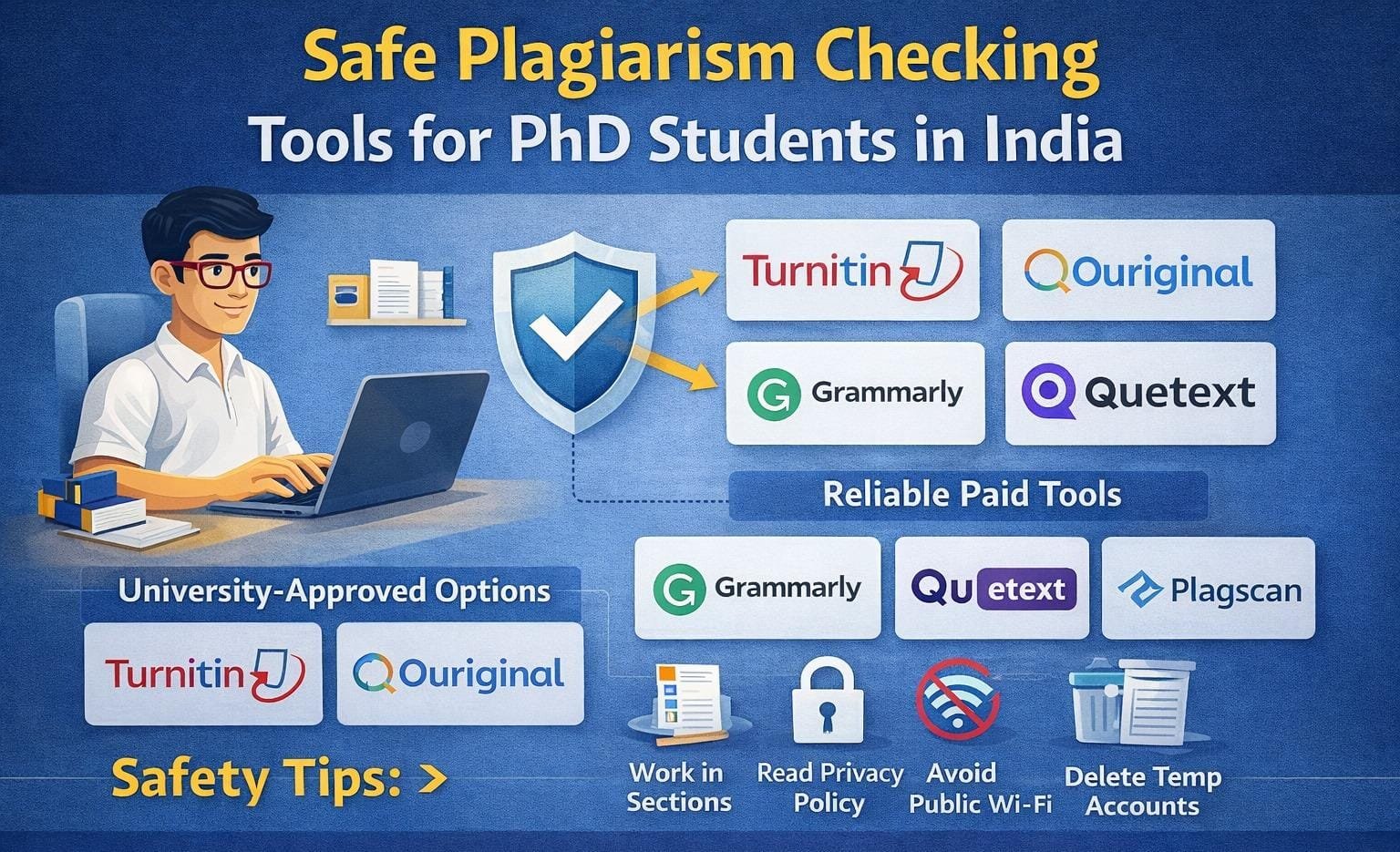 . Safe Tools for PhD Students to Check Plagiarism Themselves